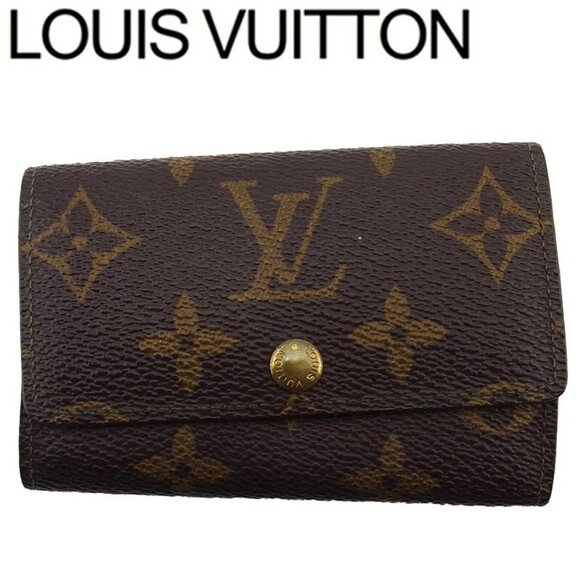LOUIS VUITTON Key Case Monogram Beige Monogram Canvas Authentic Used - Picture 1 of 9